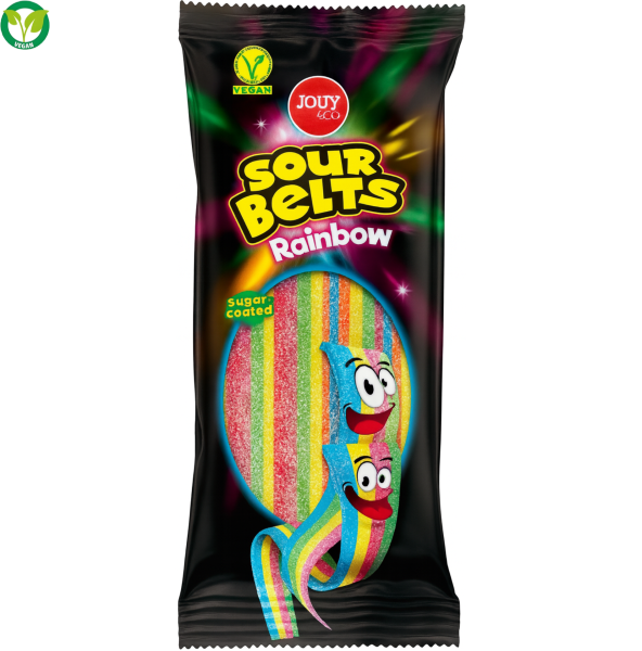 JOUY & CO - Sour Belts Rainbow 160g